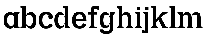 Getter regular Font LOWERCASE