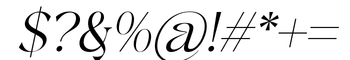 Gevenda-Italic Font OTHER CHARS