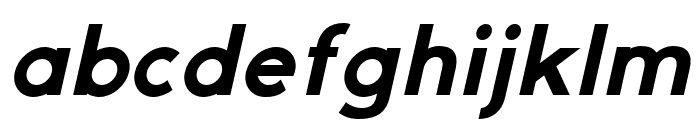Gexo Sans Bold Italic Font LOWERCASE