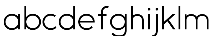 Gexo Sans Light Font LOWERCASE