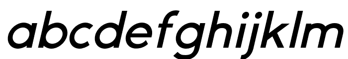 Gexo Sans Medium Italic Font LOWERCASE