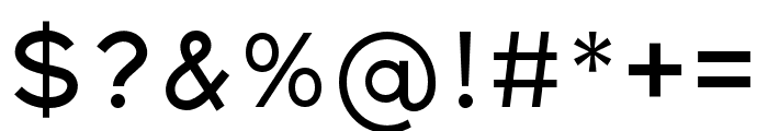 Gexo Sans Medium Font OTHER CHARS