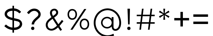 Gexo Sans Regular Font OTHER CHARS