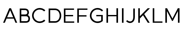 Gexo Sans Regular Font UPPERCASE