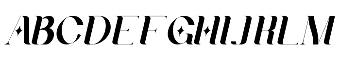 Geyster Italic Font UPPERCASE