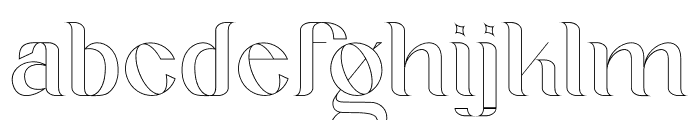 Geyster Outline Font LOWERCASE