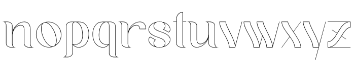 Geyster Outline Font LOWERCASE