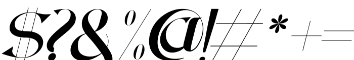 Ghacika Italic Font OTHER CHARS