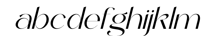 Ghakity Italic Font LOWERCASE