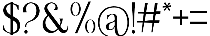 Ghalesta-Regular Font OTHER CHARS