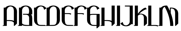 Ghallore Regular Font UPPERCASE