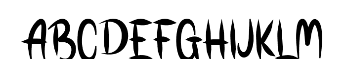 Ghambang Font UPPERCASE