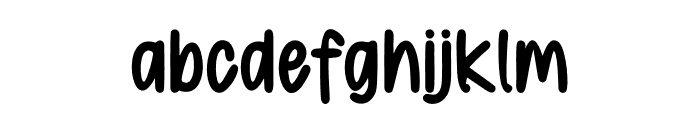 Ghanmirs Brush Font LOWERCASE