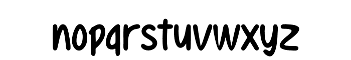 Ghanmirs Brush Font LOWERCASE