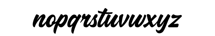 Ghantly Script Font LOWERCASE