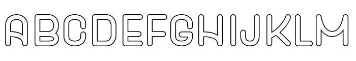 Gheon Bright Outline Font LOWERCASE