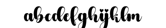 Gheysha-Regular Font LOWERCASE