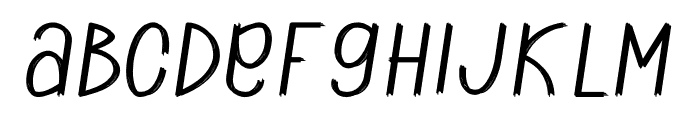 Ghiman Brush Font LOWERCASE