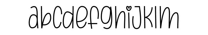 Ghinna Joyfun Font LOWERCASE