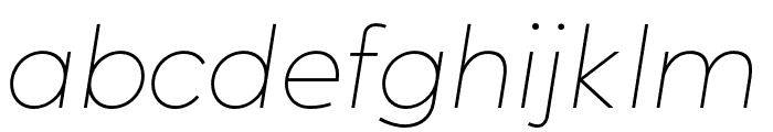 Ghino-Thintalic Font LOWERCASE