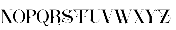 Gholick Zoretha Font UPPERCASE