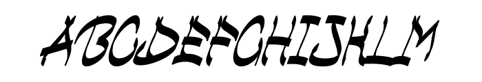 Ghondangs Font UPPERCASE