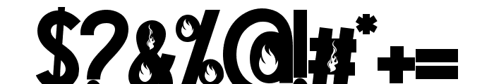 Ghost Blaze Font OTHER CHARS