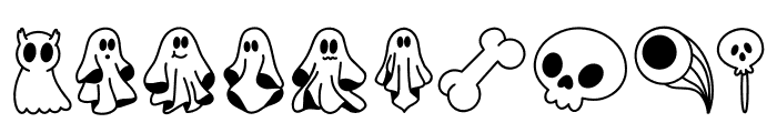 Ghost Doodle Font OTHER CHARS