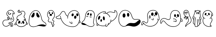 Ghost Doodle Font LOWERCASE