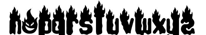 Ghost Flames Font LOWERCASE