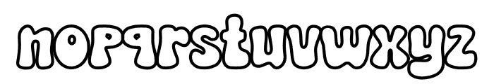 Ghost Groovy Outline Font LOWERCASE