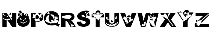 Ghost Halloween Font UPPERCASE