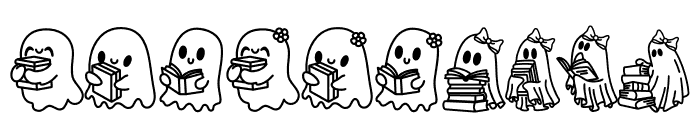 Ghost Reading Book Font OTHER CHARS