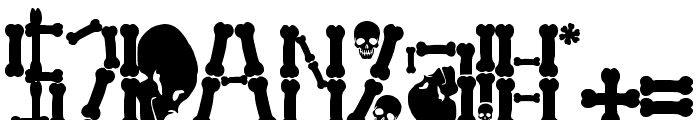 Ghost Skeleton Font OTHER CHARS