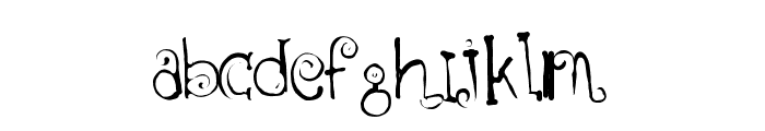 Ghost Song Font LOWERCASE