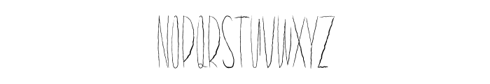 Ghost Terror Font LOWERCASE