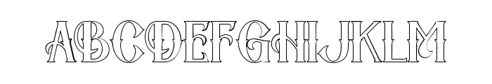 Ghost Theater Outline Font UPPERCASE