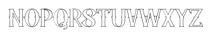 Ghost Theater Outline Font UPPERCASE