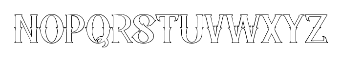 Ghost Theater Outline Font LOWERCASE