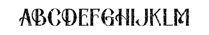 Ghost Theater Textured Font LOWERCASE