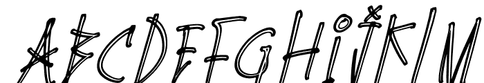 Ghost Town Italic Font UPPERCASE