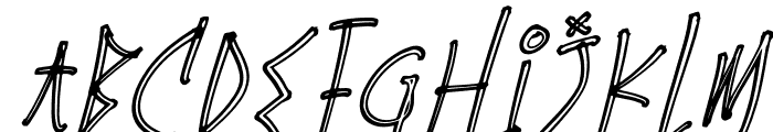 Ghost Town Italic Font LOWERCASE