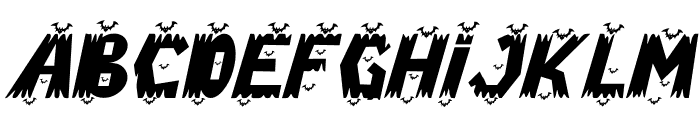 Ghost Zone Italic Font LOWERCASE