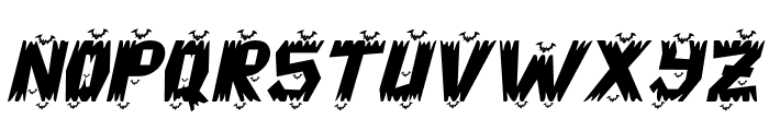 Ghost Zone Italic Font LOWERCASE