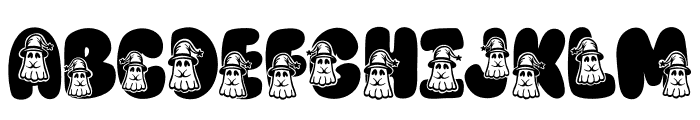 Ghost cute Font UPPERCASE