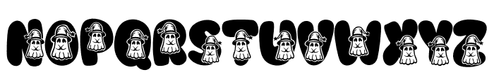 Ghost cute Font UPPERCASE