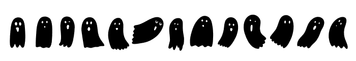 Ghost doodles Font UPPERCASE