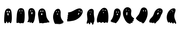 Ghost doodles Font LOWERCASE