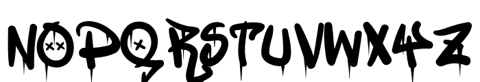 Ghoster Dripping Font UPPERCASE