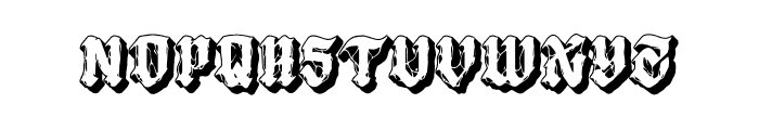 Ghostero-Extrude Font UPPERCASE